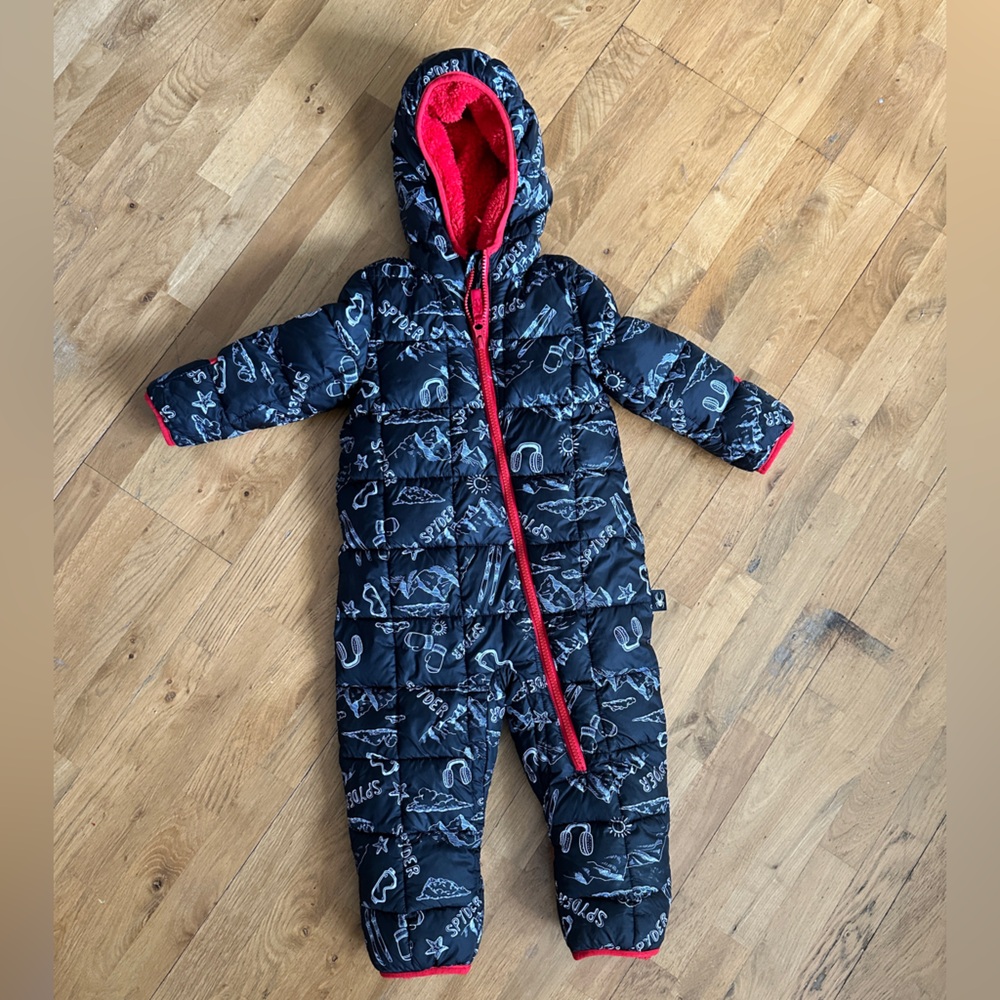 Spyder Red and Black Fleece Jacket